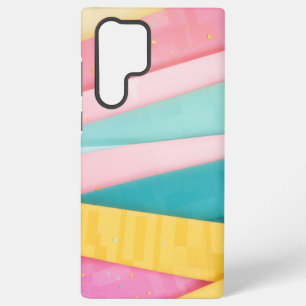 Pastel Confetti Strepen Samsung Galaxy Hoesje