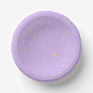 Pastel Confetti Verjaardag Papieren Kommen