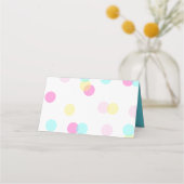 Pastel Confetti - Yellow Pink Blue Plaatskaartje (Voorkant)