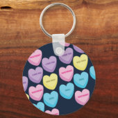 Pastel Conversation Hearts Sleutelhanger (Voorkant)