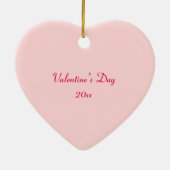Pastel Conversation Snoep Harten Valentijnsdag Keramisch Ornament (Achterkant)