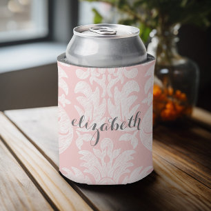 Pastel Coral and Grey Damask Suite for Women Blikjeskoeler