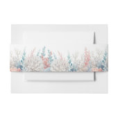 Pastel Coral Reef Beach-bruiloft Uitnodigingen Wikkel (Voorkant Voorbeeld)
