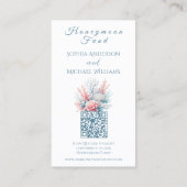 Pastel Coral Reefs-Registry-Honeymoon Visitekaartje (Achterkant)