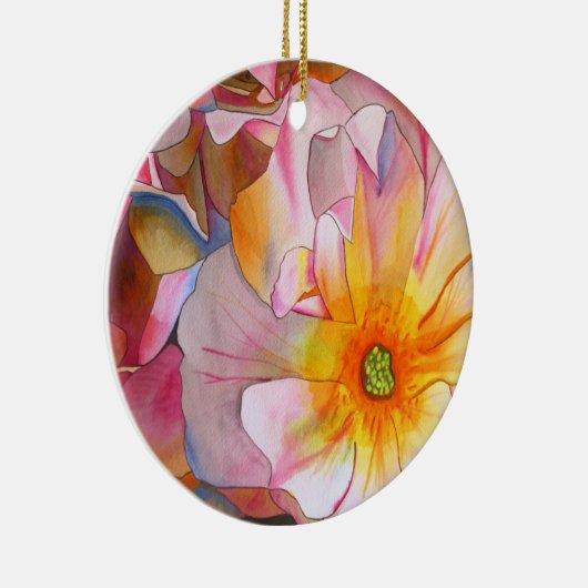 Pastel Cornelia Roos waterverf Keramisch Ornament (Rechts)