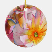 Pastel Cornelia Roos waterverf Keramisch Ornament (Achterkant)