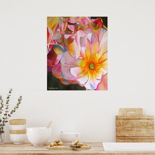 Pastel Cornelia Roos waterverf Poster (Keuken)