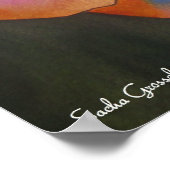 Pastel Cornelia Roos waterverf Poster (Hoek)