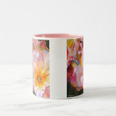 Pastel Cornelia Roos waterverf Tweekleurige Koffiemok (Center)