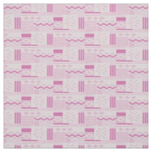 Pastel Cosy Pink Fair Isle Winter Knit Kerstmis Stof