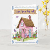 Pastel Cottage Moederdag kaart (Gele Bloem)