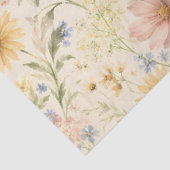 Pastel Cottage Wildebloem Waterverf Tissuepapier (Detail)