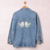 Pastel Cottagecore Chicken Denim Jacket (Hangar)