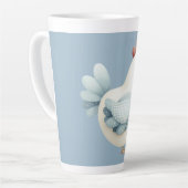 Pastel Cottagecore Chicken Latte Mok (Linkerhoek)