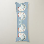 Pastel Cottagecore Chicken Lichaamskussen (Voorkant Verticaal)