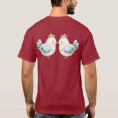 Pastel Cottagecore Chicken T-shirt (Achterkant)