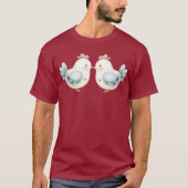 Pastel Cottagecore Chicken T-shirt (Voorkant)