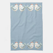 Pastel Cottagecore Chicken Theedoek (Verticaal)