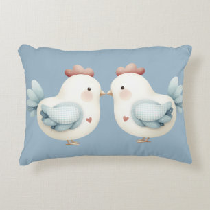 Pastel Cottagecore Kip Accent Kussen