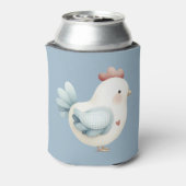 Pastel Cottagecore Kip Blikjeskoeler (Blikje Achterkant)