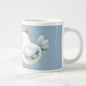 Pastel Cottagecore Kip Grote Koffiekop (Rechts)