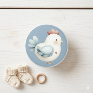 Pastel Cottagecore Kip Keramische Knop