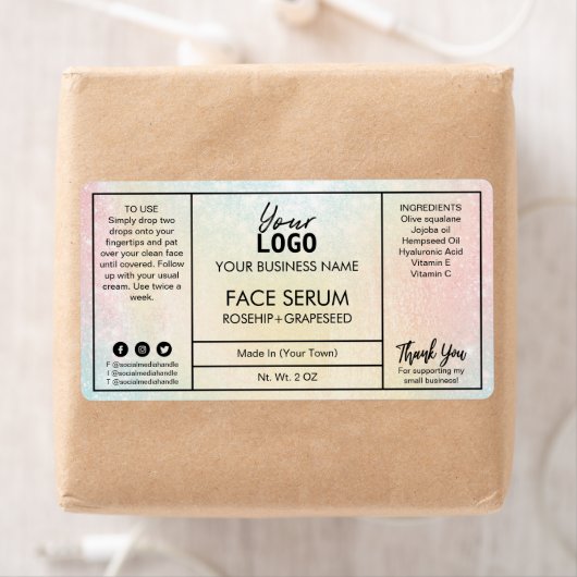 Pastel Cotton Snoep Face Serum Etiket (Insitu)