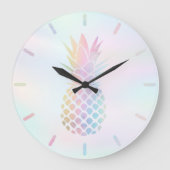 pastel covu pineapple design grote klok (Voorkant)