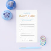 Pastel Cowboy Raad de Baby Food Shower Games Flyer (Enkel)