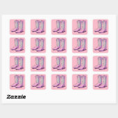 Pastel Cowgirl Boots Stickers (Vel)