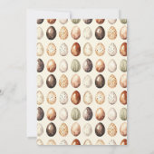 Pastel Cream & Brown Vintage Kitchen Easter Brunch Kaart (Achterkant)