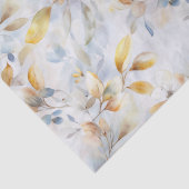 Pastel Crème Bloemen Abstract Tissuepapier (Detail)