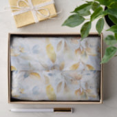 Pastel Crème Bloemen Abstract Tissuepapier (Geschenk)