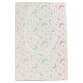 Pastel Crescent Moons en Sterren Halloween Medium Cadeauzakje (Voorkant)