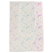 Pastel Crescent Moons en Sterren Halloween Medium Cadeauzakje (Achterkant)
