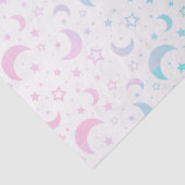Pastel Crescent Moons en Sterren Halloween Tissuepapier (Detail)