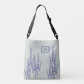  Pastel Cross Body Tas met Lavendel Flower (Achterkant)