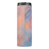 Pastel Crystal Geode Abstracte Glitter Thermosbeker (Achterkant)