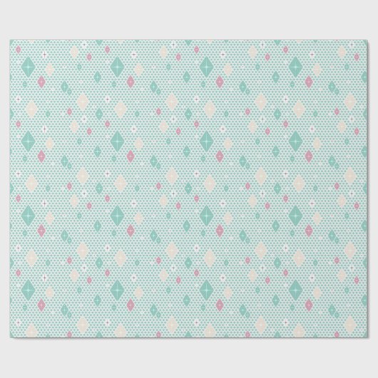 Pastel Crystal Star Pattern Cadeaupapier (Vlak)