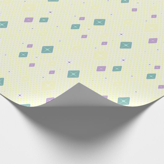 Pastel Crystal Star Pattern Cadeaupapier (Hoek)