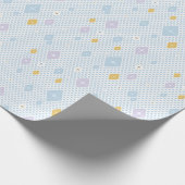 Pastel Crystal Star Pattern Cadeaupapier (Hoek)