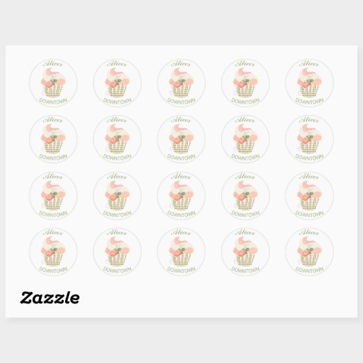 Pastel Cupcake Bakkerij Sticker (Vel)