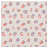 Pastel Cupcake Confetti Party Fabric Stof (Close Up)