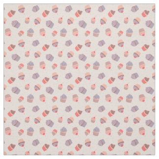 Pastel Cupcake Confetti Party Fabric Stof