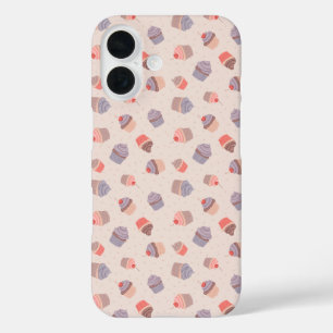 Pastel Cupcake Confetti Telefoonhoes iPhone 16 Hoesje