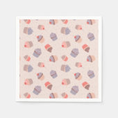 Pastel Cupcake Confetti Verjaardag servetten (Voorkant)