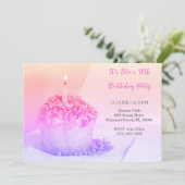 Pastel Cupcake Kleurrijke 30e verjaardag uitnodigi Kaart (Staand voorkant)