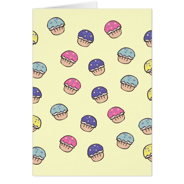 Pastel Cupcake Patroon (Voorkant)