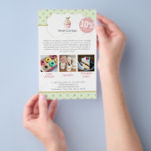 Pastel Cupcake Sweet Treats Bakkerij Korting Flyer (Hand)