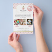 Pastel Cupcake Sweet Treats Bakkerij Korting Flyer (Hand)
